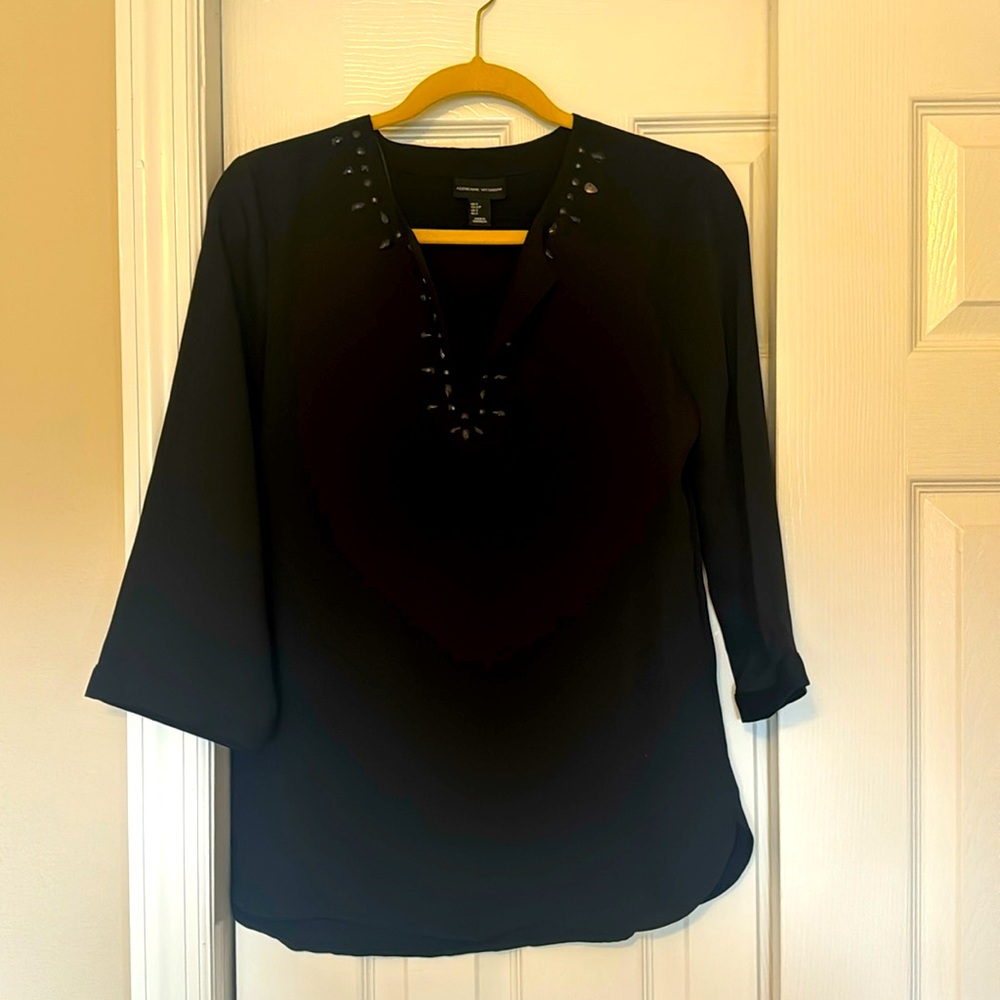 Adrian Vittadini blouse size small black